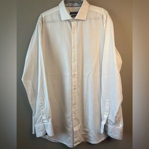 Men’s white Bugatchi polo